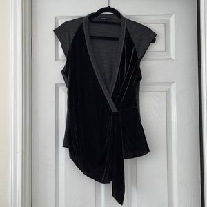 Nanette Lepore brown velvet with gray size 10